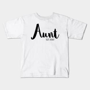 Aunt est. 2020 Kids T-Shirt